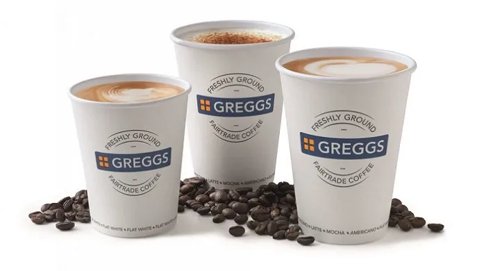 Greggs Hot Drinks Menu