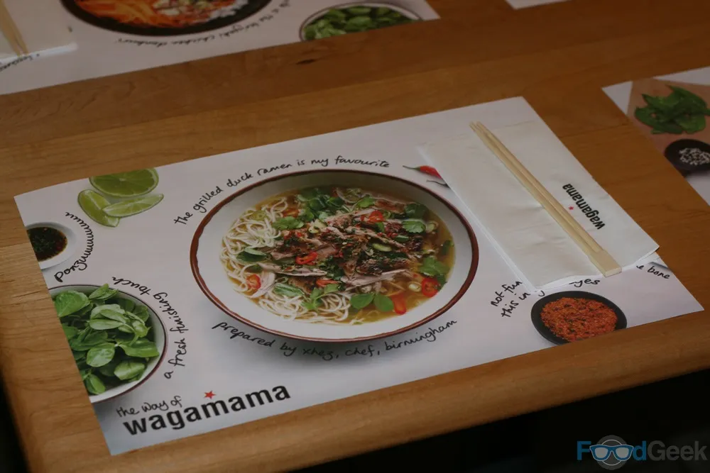 Wagamama Menu