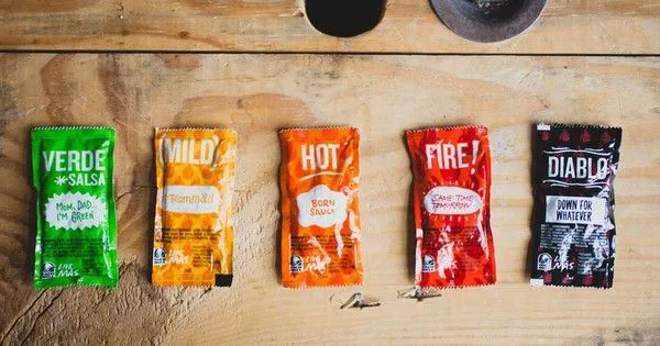 Taco Bell Sauce Packets Menu